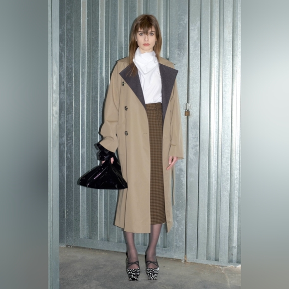 2016 ISA ARFEN 100%Virgin Wool Plaid Elegant Pencil Skirt - Picture 7 of 16